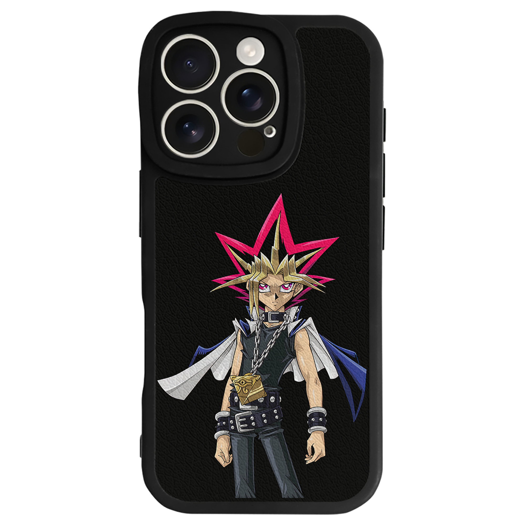 遊☆戯☆王 Yu-Gi-Oh! 【iPhone 16シリーズ対応】シリコンスマホケース（レザー調） 材質：シリコン